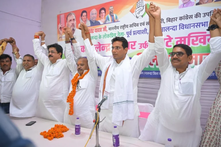 Praise for Bhilai MLA Devendra Yadav in Nalanda, home district of Chief Minister Nitish Kumar