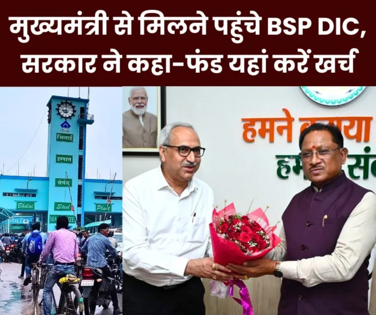 Bhilai Steel Plant's Director Incharge CR Mohapatra met Chief Minister Vishnu Dev Sai