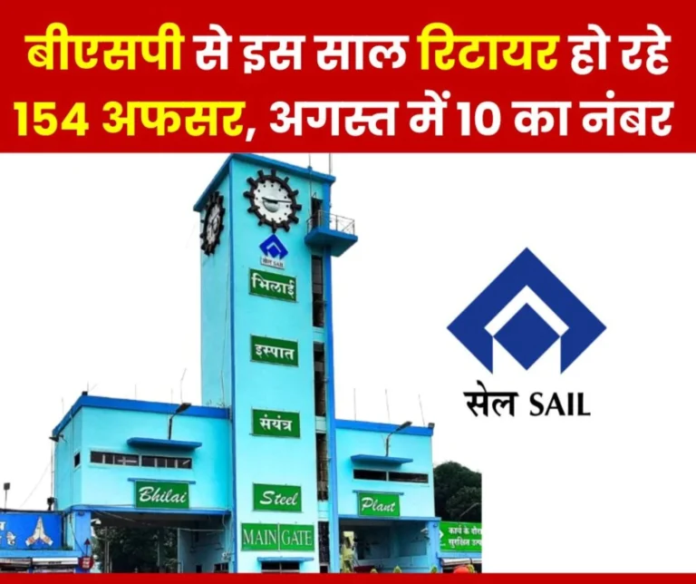 SAIL BSP 10 Officers Along with GM are Retiring From Bhilai Steel Plant Read Names Farewell on 29th