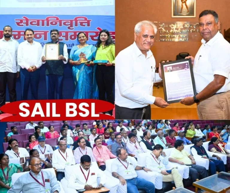 6 Officers 21 Employees retire from Bokaro Steel Plant with ED DIC Alok Verma Bids Farewell