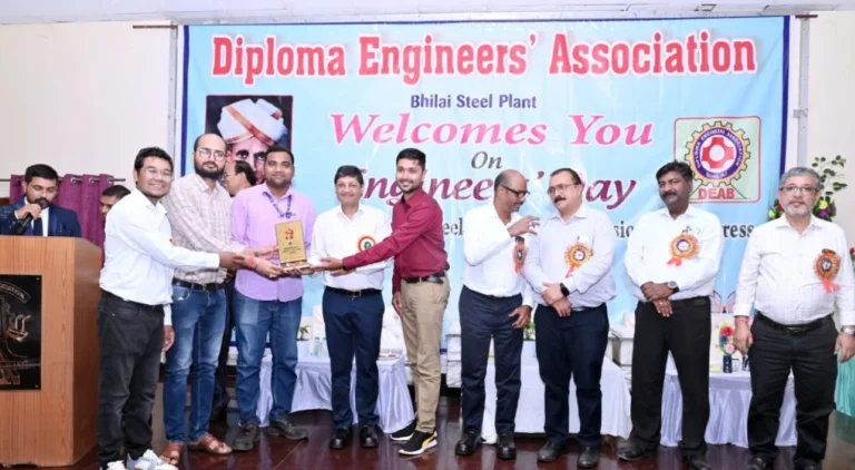 Bhilai Steel Plants PBS team Wins the Most Engineering-Safety Excellence Awards