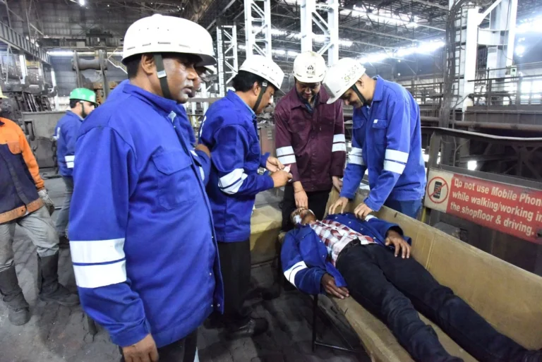 Risav, Fire and Mockdrill on Gas Line at Raurkela Steel Plant