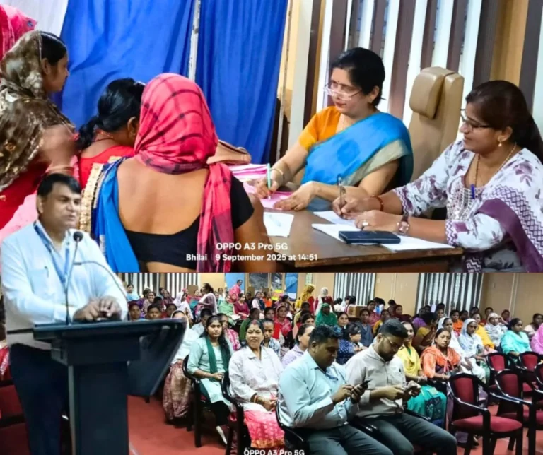 Women Workers under the Supervision of BSP Doctors, ED Pawan Kumar Said- Do not Discriminate between Boys and Girls, only then true Progress is Possible