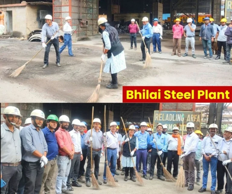 Bhilai Steel Plant SMS 3 Employees and Officers adopted Gandhijis Message and Launched a Campaign