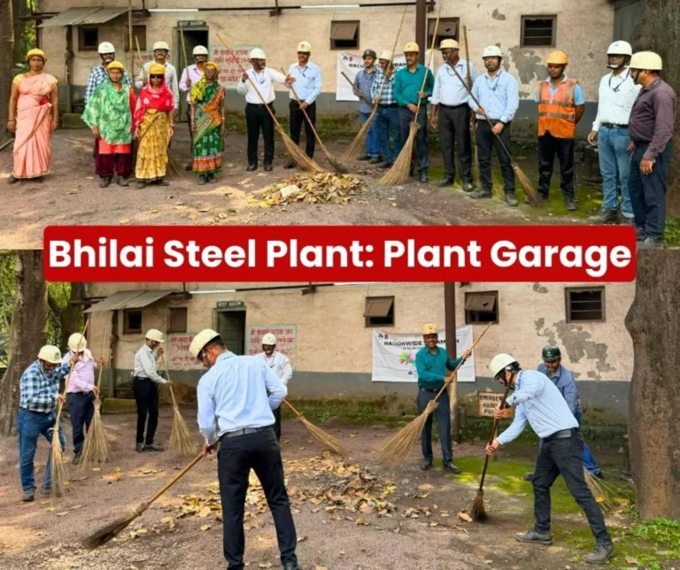Cleanliness Drive at the Plant Garage of Bhilai Steel Plant