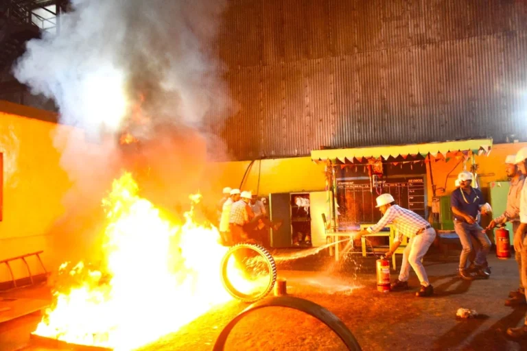 Mock Drill in Roll Shop of SAIL Rourkela Steel Plant