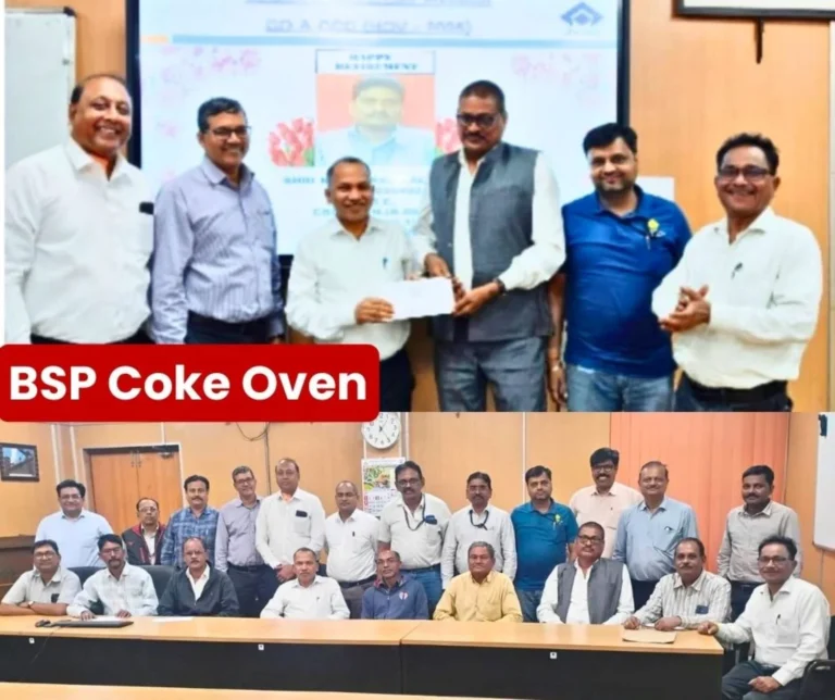 Bhilai Steel Plant 6 Coke Oven Workers Retire, CGM Bids Farewell