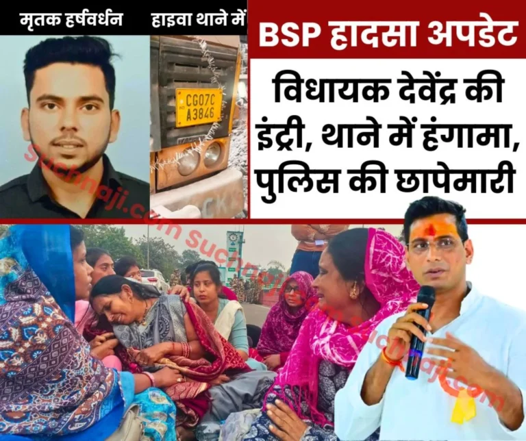 Bhilai Steel Plant Controversy Again over Workers Death MLA Devendra Yadav Enters the Scene