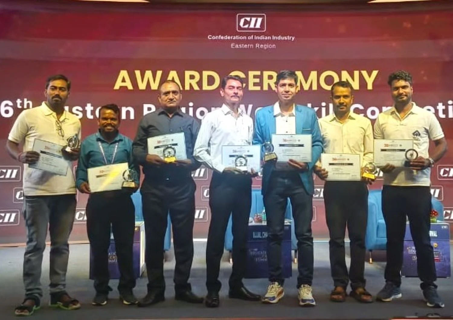 Bhilai Steel Plant Employees win 7 Awards at the 36th CII Regional Work Skills Competition
