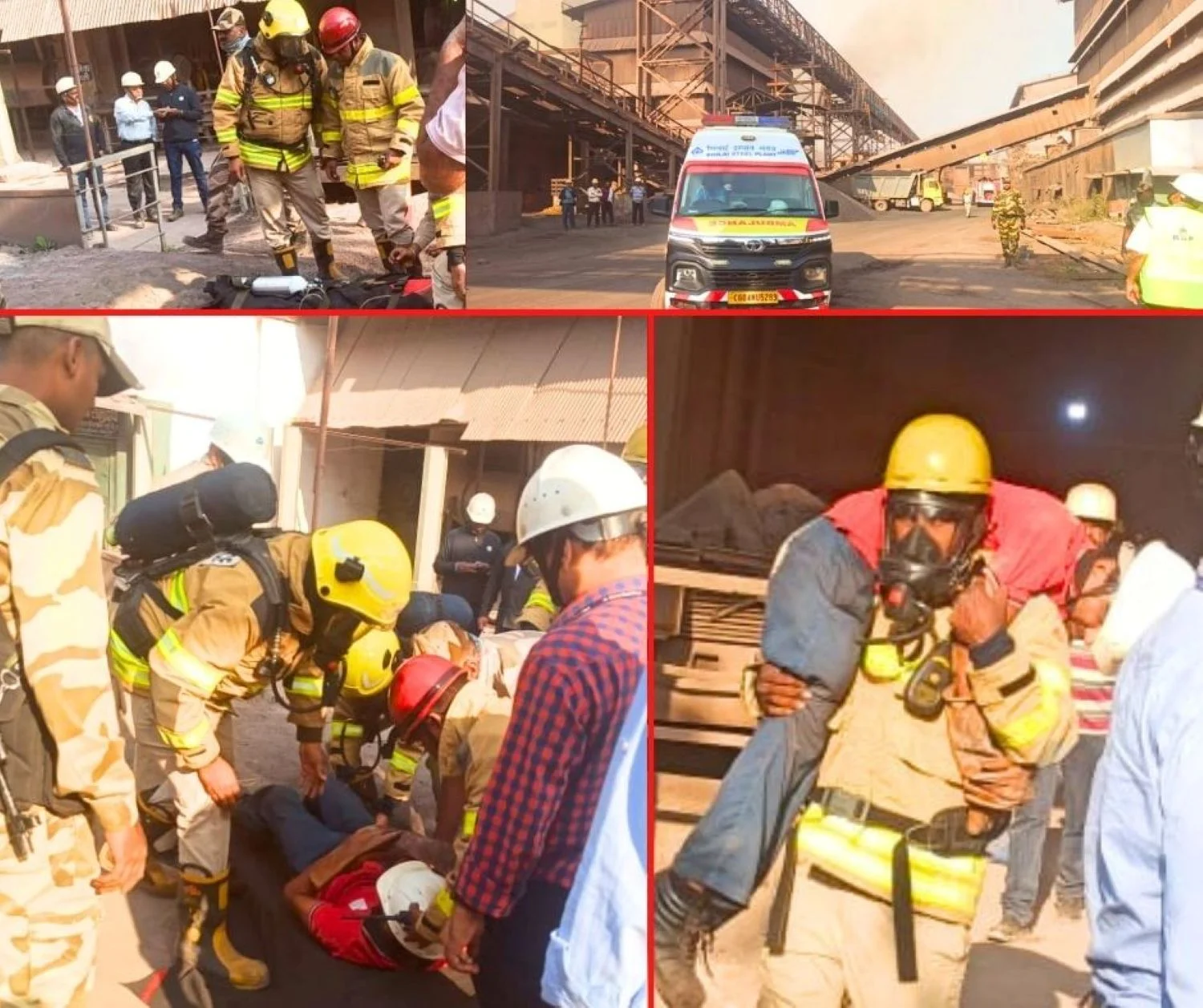 Fire Brigade and Ambulance sirens blare at Bhilai Steel Plant Workers Say Now we Need a Graha Shanti Yagna