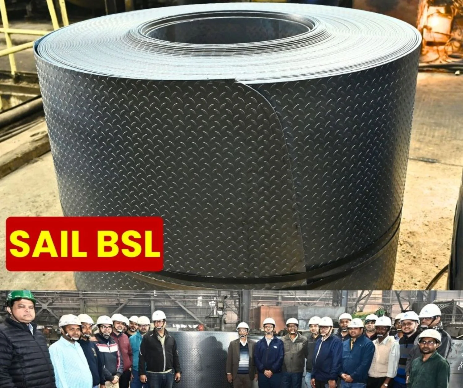 Bokaro Steel Plant BSL Creates History Produces Checker Plate For the First Time
