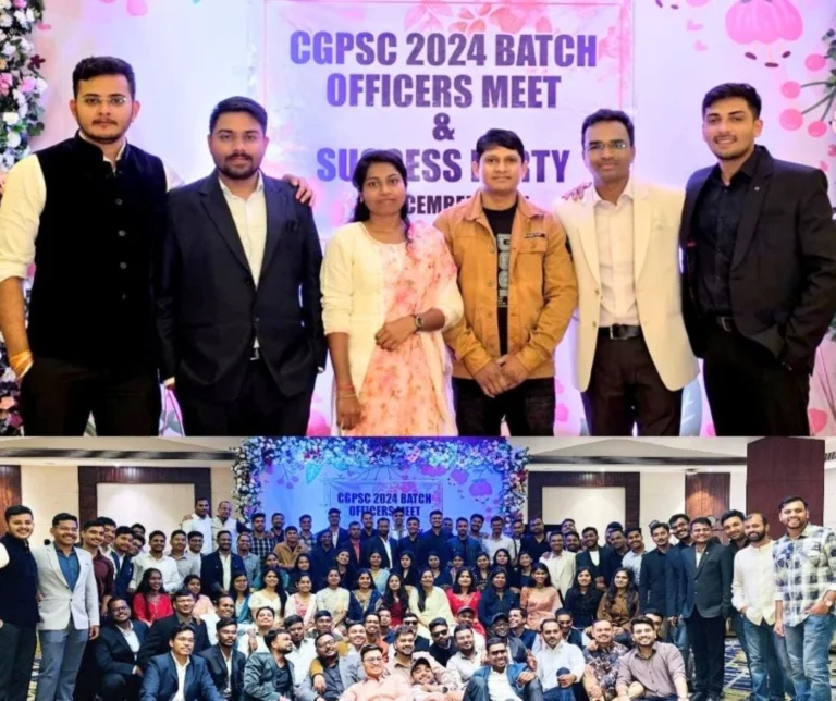 CGPSC 2024 Selected Officers Felicitated in Raipur BSP Diploma Engineer turned Deputy Collector Yashwant shares his Experiences