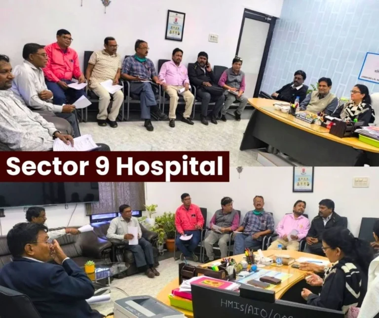 CITU Discussed with the Management of Sector 9 Hospital Privatization Cardiac Patients and the Designation of Nursing Sister Hoping for Better Results
