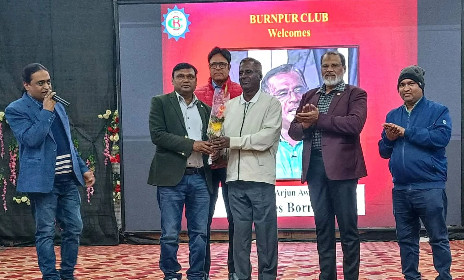 IISCO Steel Plant Burnpur Olympian Charles Borromeo arrives at Burnpur Club SAIL Personnel Say-Proud to be an ISPian