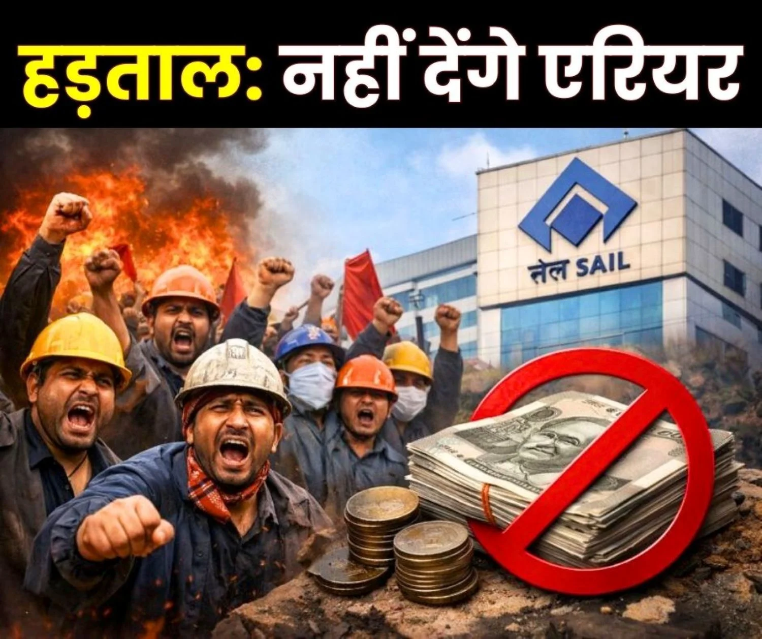 SAIL Employees will Not Get Their Pending Arrears will go on Strike on February 12