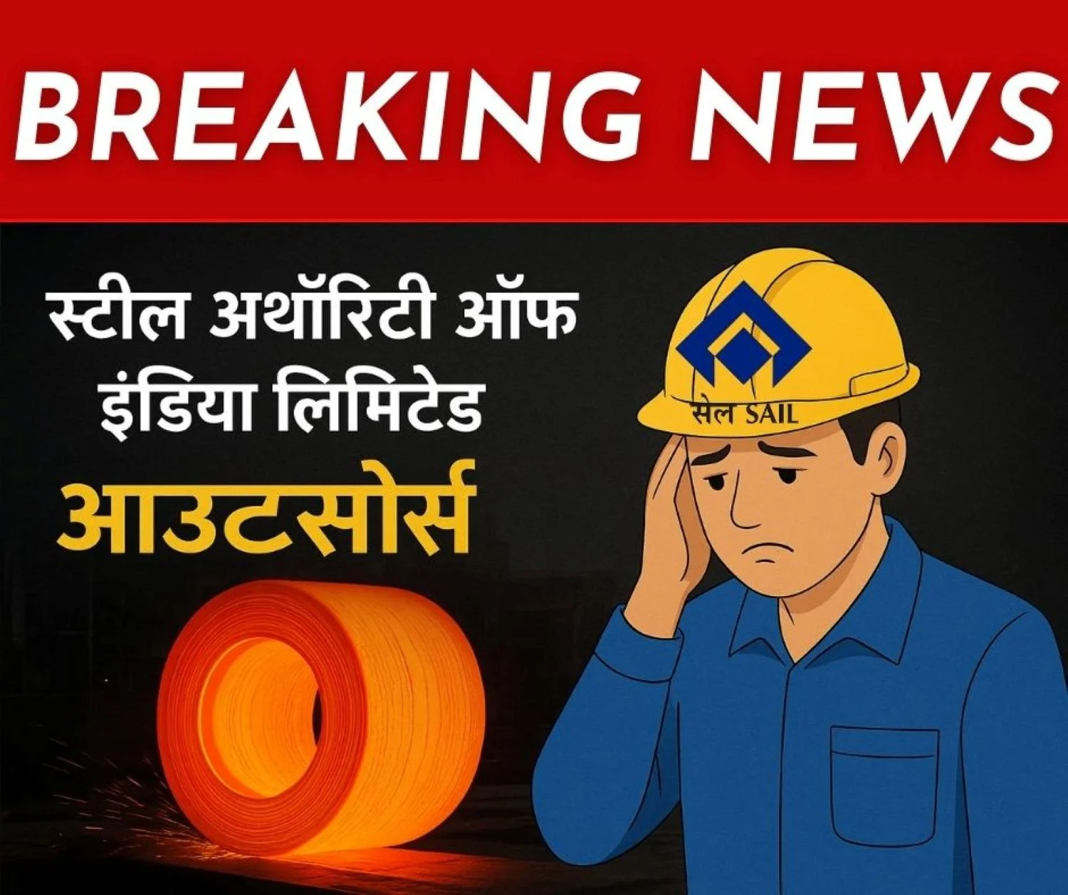 SAIL News Departments Like TPL Plant Garage Telecom Will be Outsourced Way to Reduce Staff