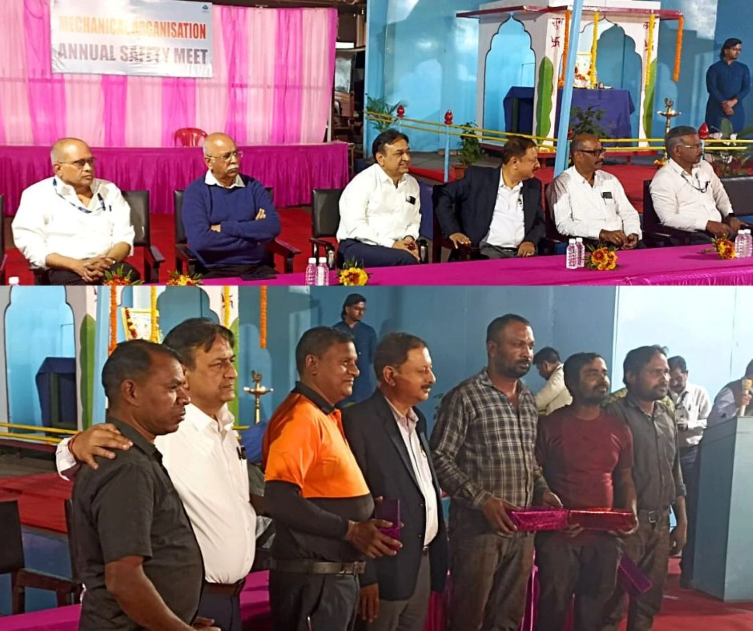 Bhilai Steel Plant 98 contract workers and 17 employees of Mechanical Zone honored