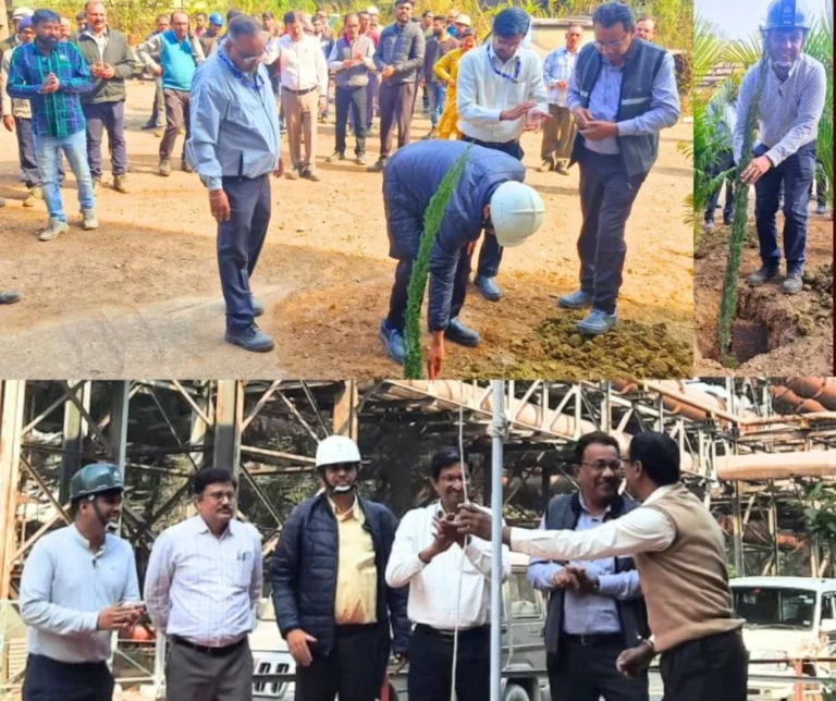 Bhilai Steel Plant Tree Plantation and Safety Pledge at Power System Department (PSD)