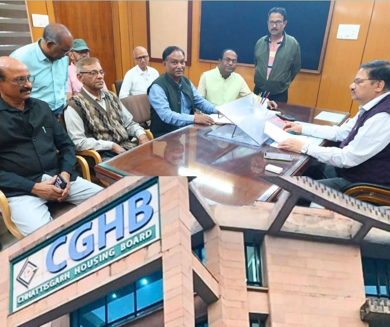 Big News Allegations of Tampering with the Original Plan Protests Intensify Against the Multi Storey Project in Talpuri B-Block, Residents Reach Raipur (1)