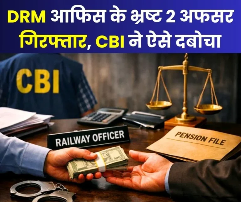 CBI Arrests Two Officers of Northern Railway Lucknow Division DRM office Red-Handed while Accepting Bribe in Pension Case