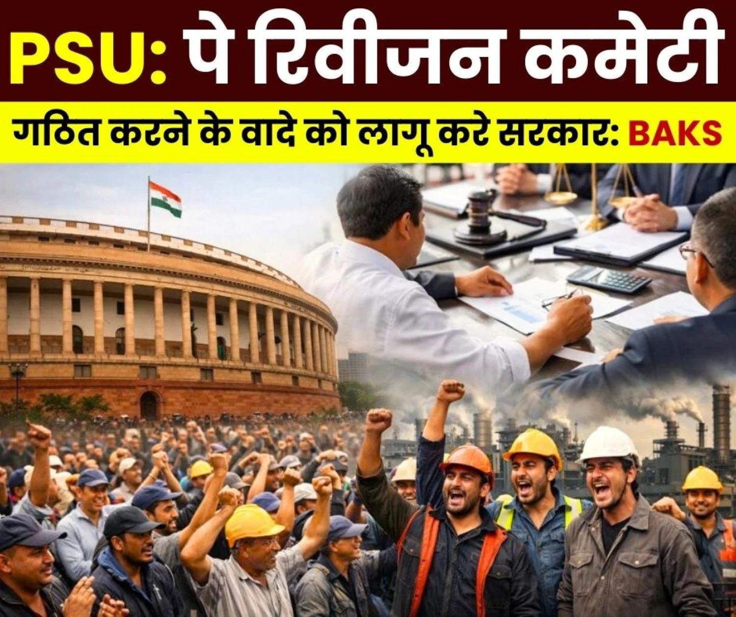 Central Government Should Set Up a Pay Revision Committee for 780,000 PSU Employees and Fulfill its Promise