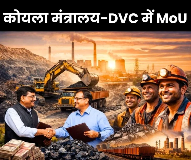 Coal News Agreement Between Ministry of Coal and Damodar Valley Corporation 66248 Jobs Expected from 3 Projects
