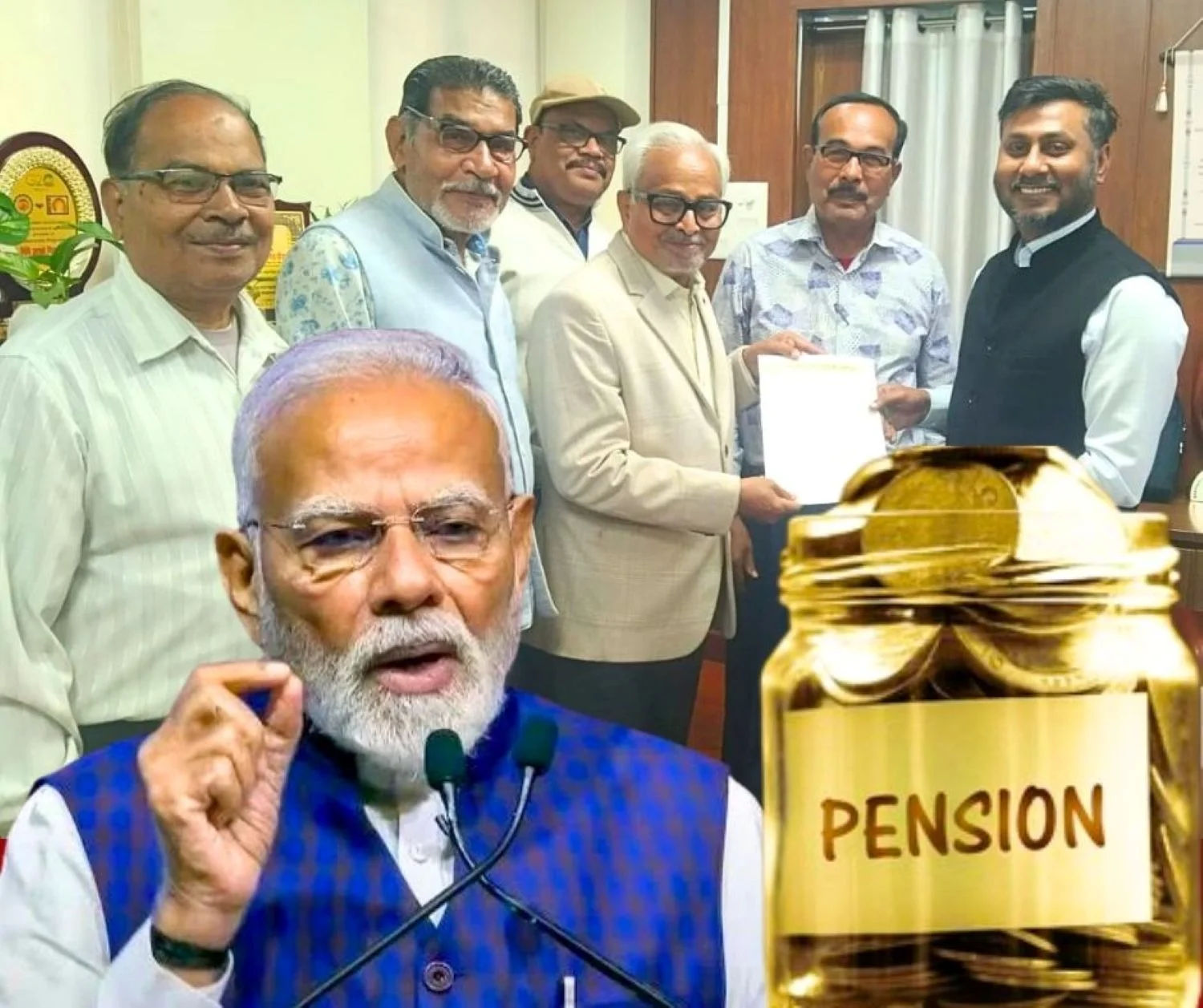 EPS 95 minimum Pension Pensioners Approach Provident Fund Commissioner Collector, Letter To Modi