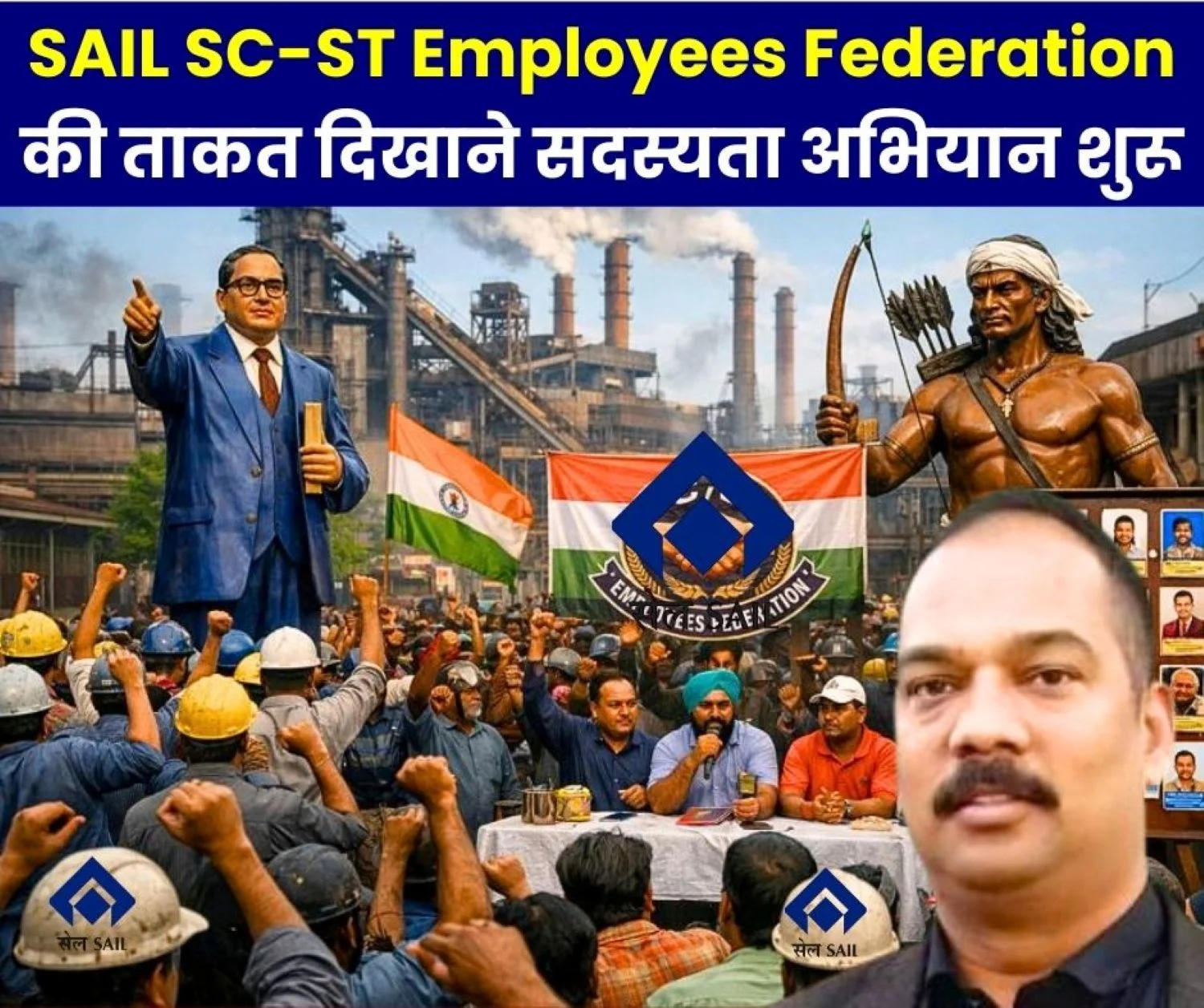 Membership Drive of SAIL SC ST Employees Federation Begins