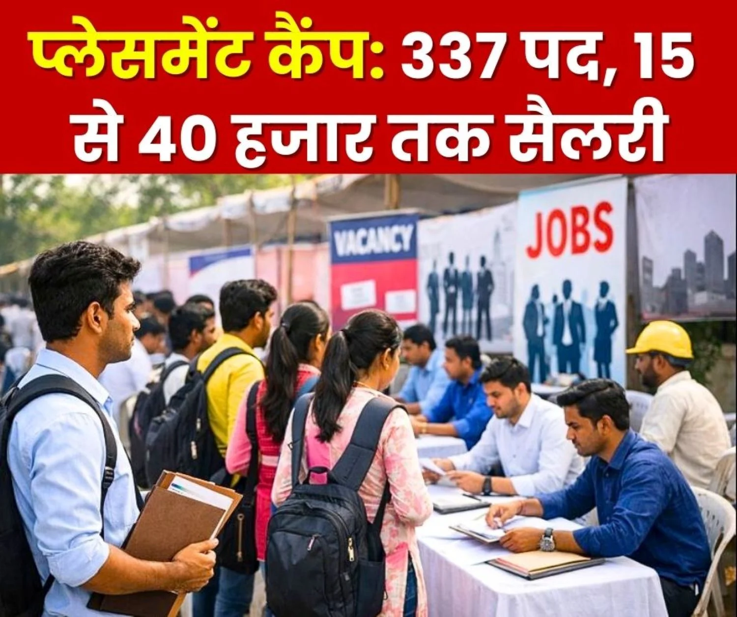 Placement Camp on January 13 Recruitment for 337 Private Sector Posts Salary Ranging from 15 to 40 Thousand