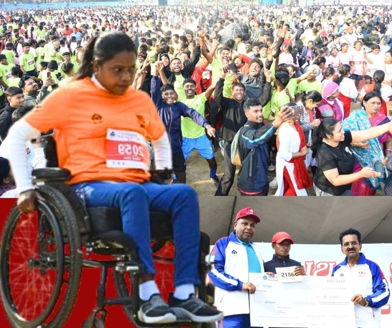 Rourkela Half Marathon 2026 Over 5000 Runners Cheered on SAIL Foundation Day with Differently-Abled Runners