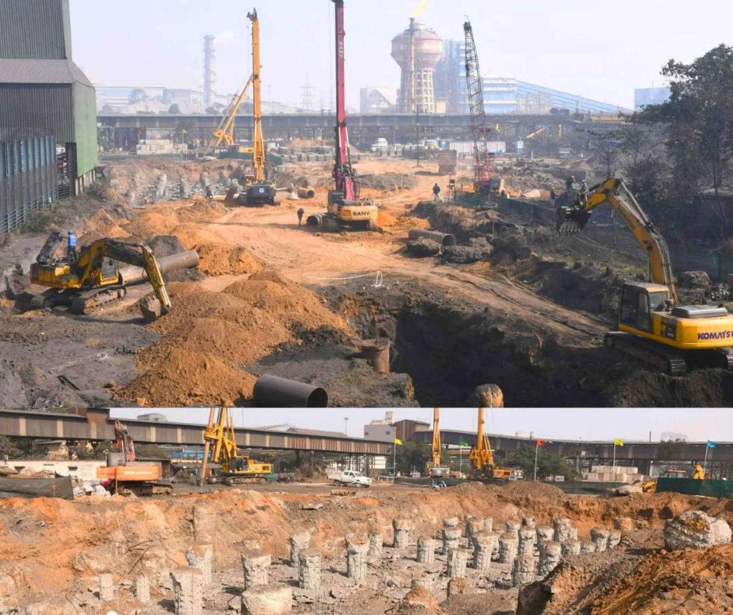 SAIL ISP Big news from Coke Oven Battery 12 of IISCO Steel Plant Burnpur Project, 1000 pilings completed