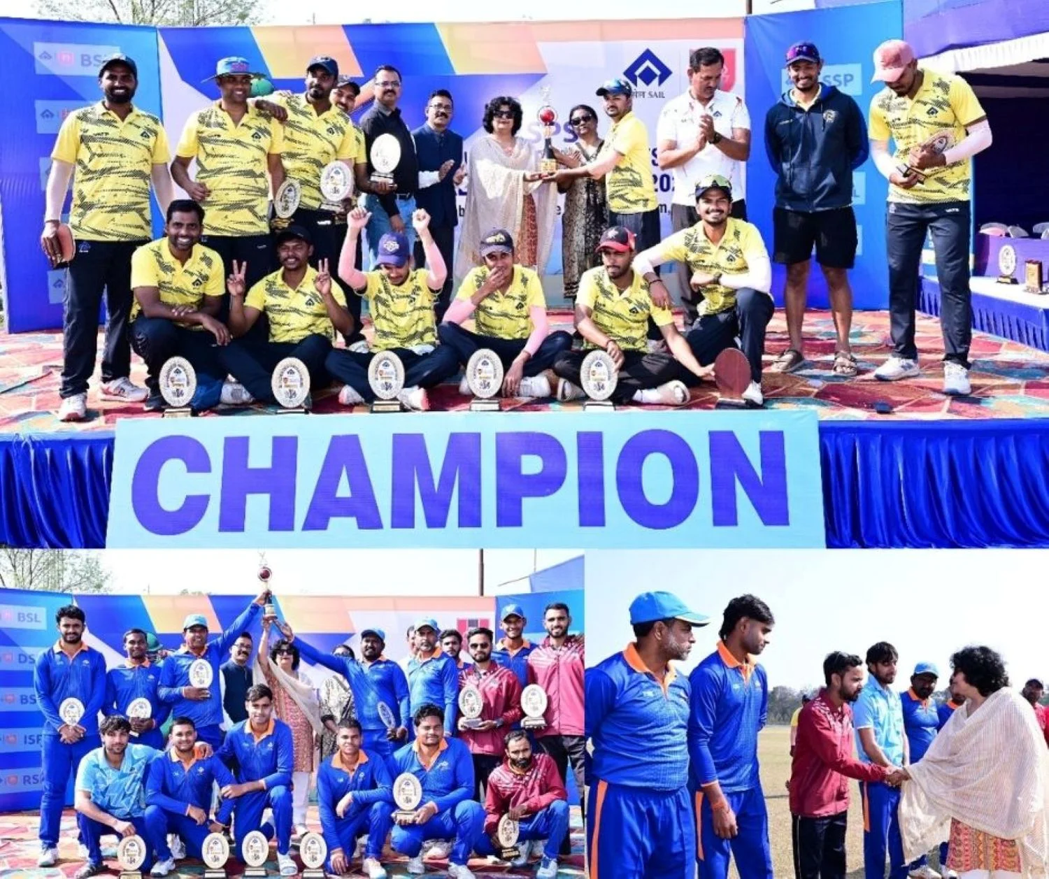 BSL Won the Inter-Steel Plants Cricket Championship Title, Defeating ISP by 90 Runs