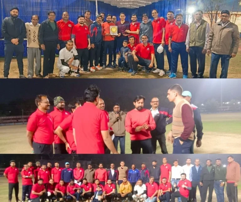 BSP DIC Cricket Tournament Andhra University Loses by 44 Runs NIT Raipur Enters Final (1)