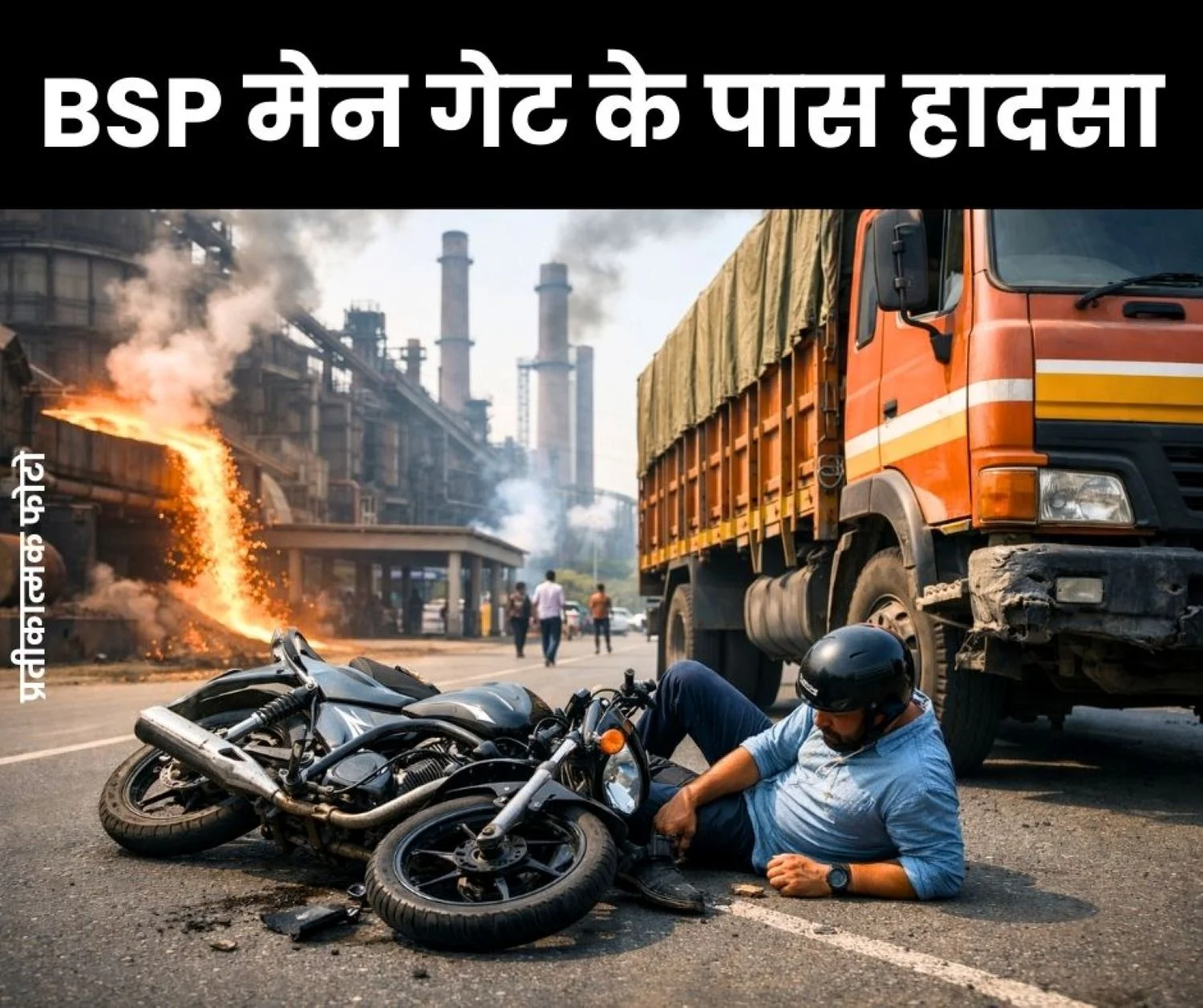 Bhilai Steel Plant Truck Hits Contract Worker FIR Registered