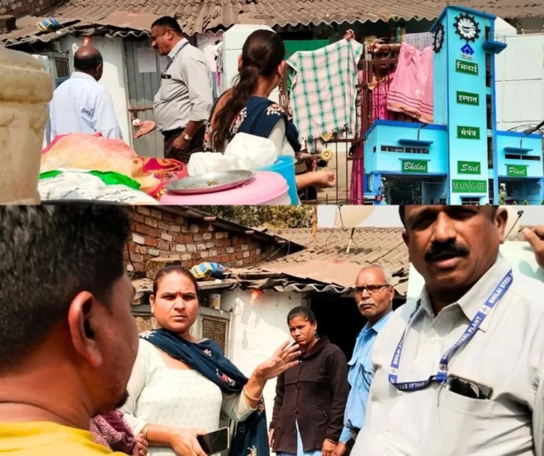 Bhilai Township BSP Enforcement Department takes Major Action Against Encroachers, Seals Houses