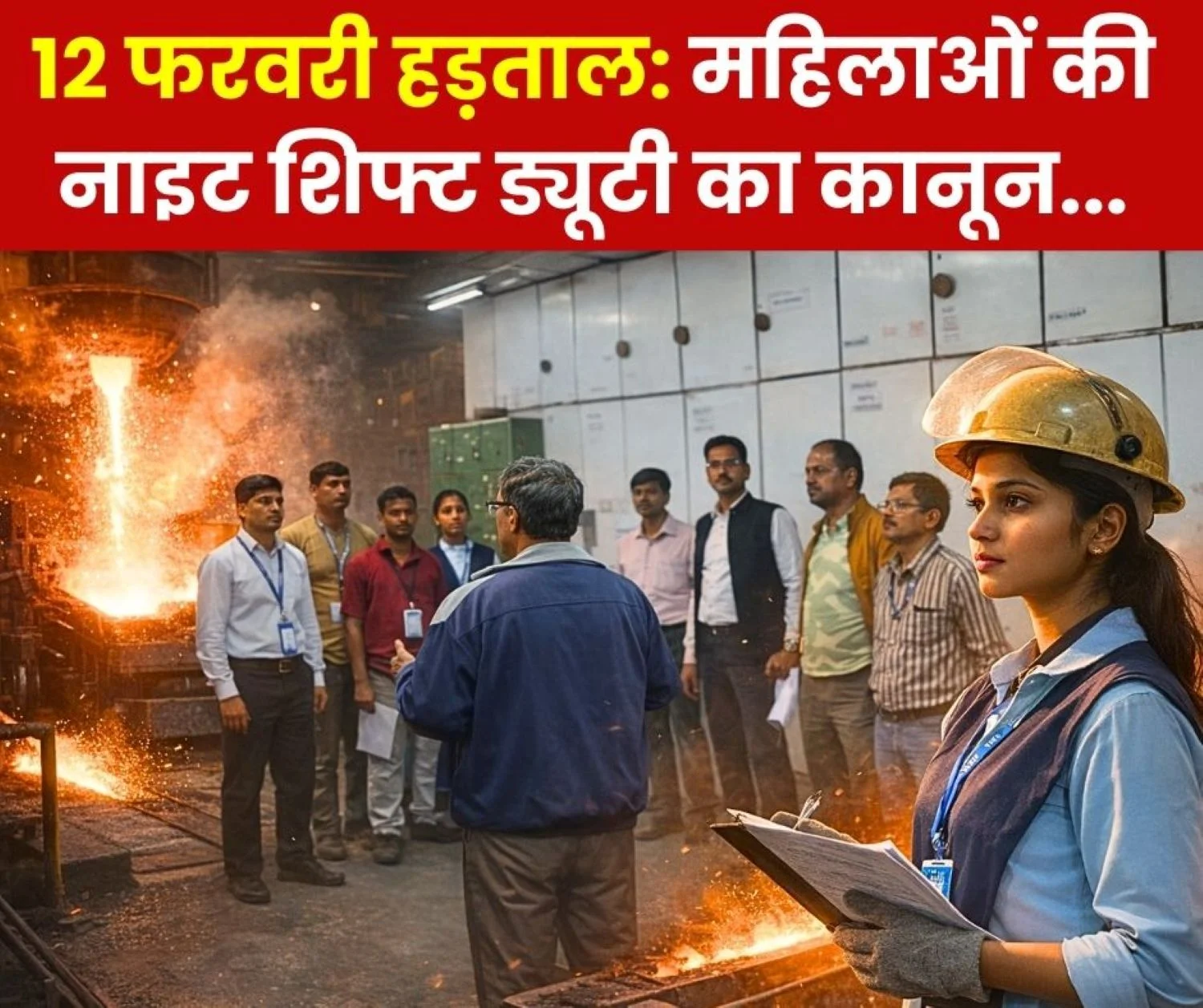 February 12 Strike Modi Governments Law women Workers will Also Do Night Shift Duty