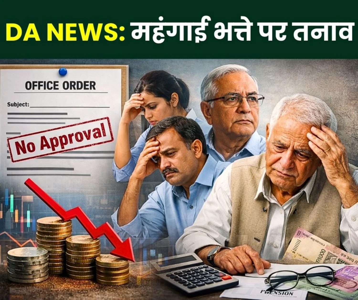 No Circular to Increase DA Stress Among Employees and Officers and Retiring Personnel Worried