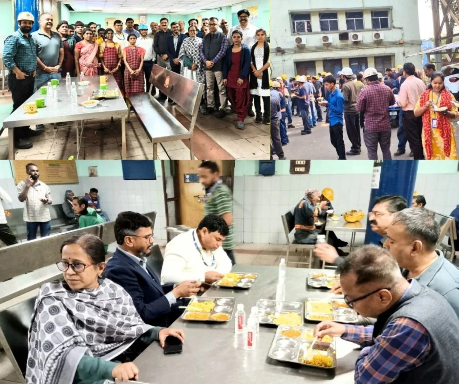 Strike 2026 Fresh Breakfast and Hot Food Delighted Employees ED HR Pawan Kumar Tested Food in the Canteen