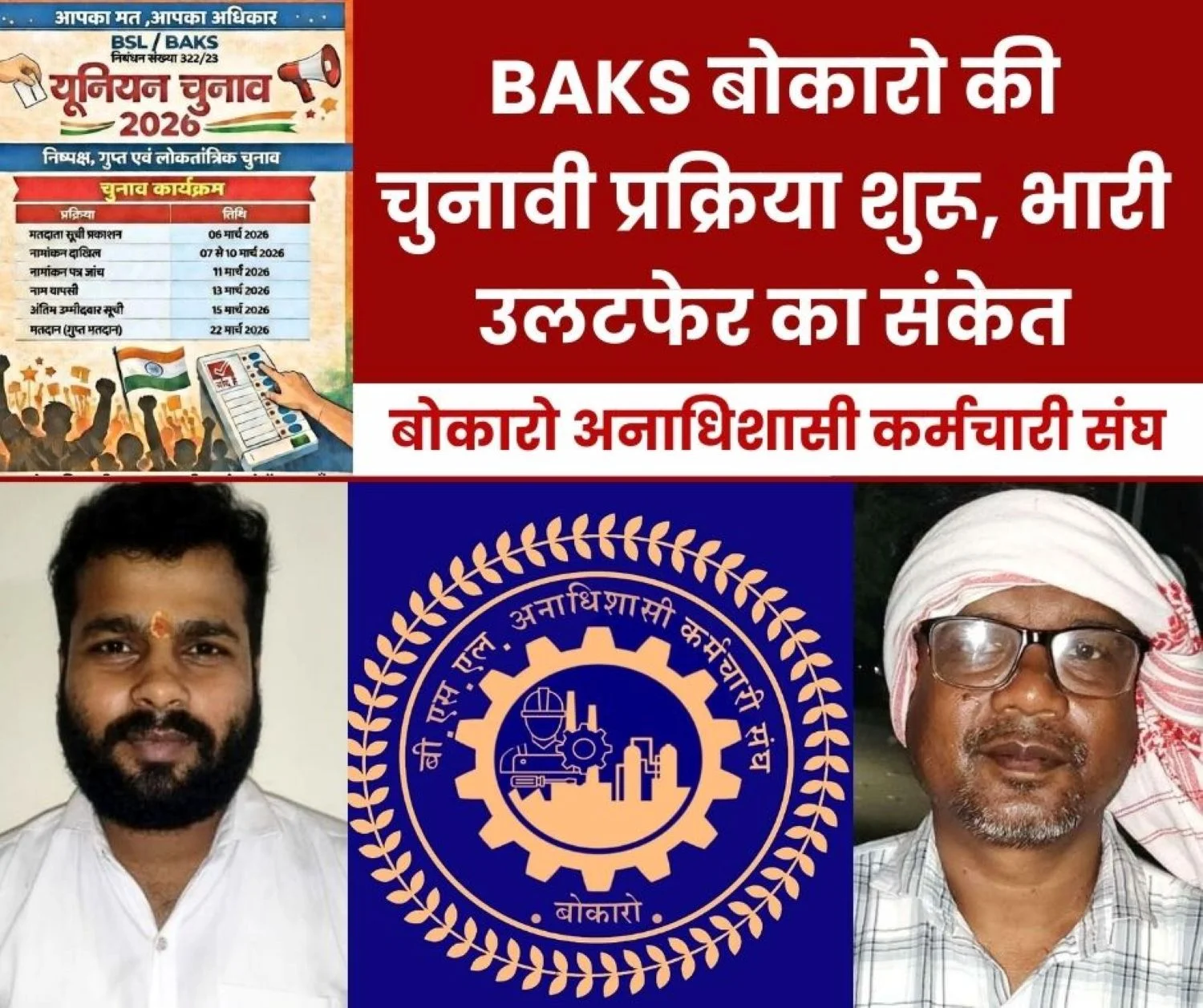 BAKS Bokaro Elections First Nomination Filed Doubts Over Hariom, Voting on March 22