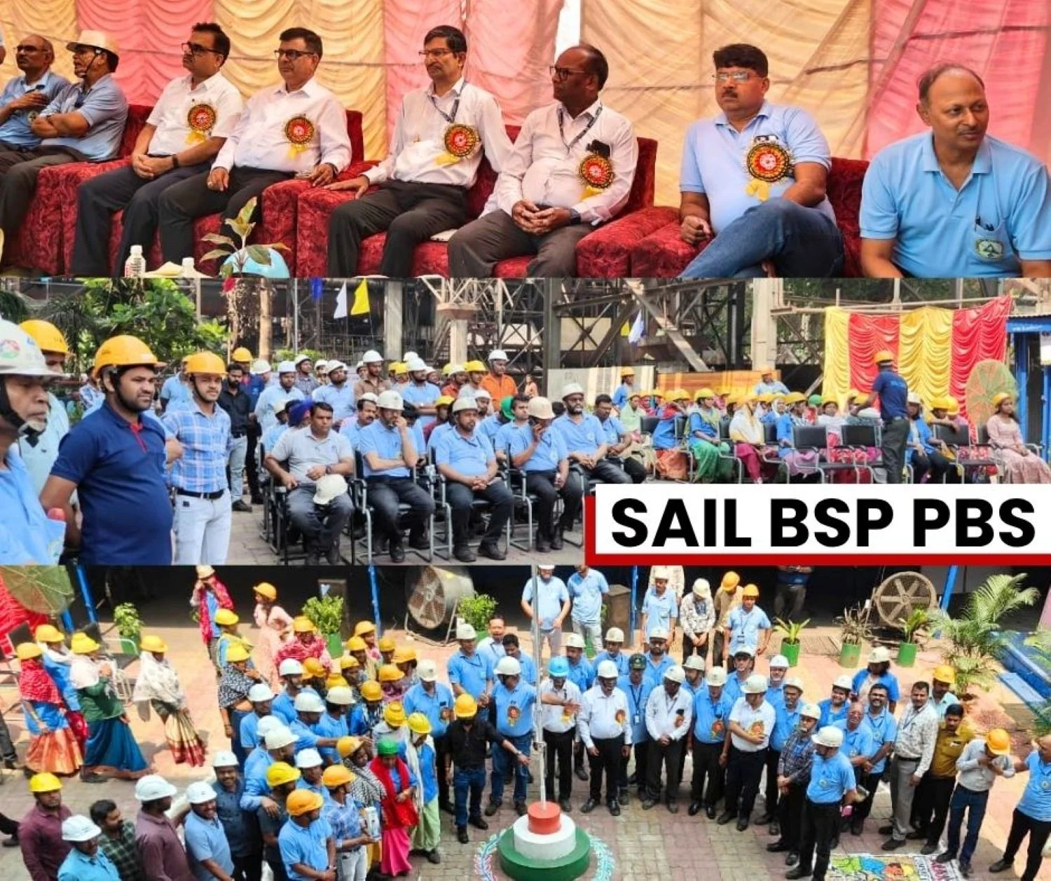Bhilai Steel Plant Celebration of 1081 Days of Injury-Free Power and Blowing Station