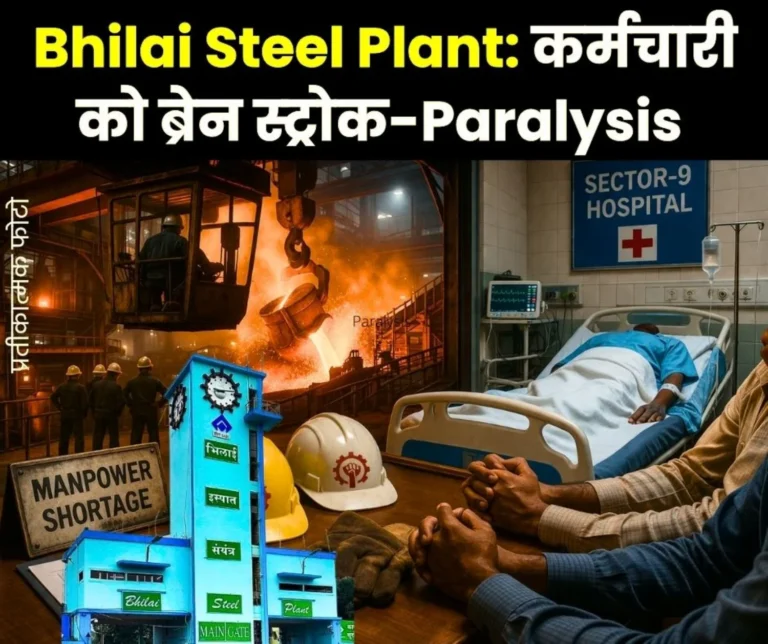 Bhilai Steel Plant Crane Operator Suffers Brain stroke Due to Intense Work Pressure Admitted to Sector 9 Hospital