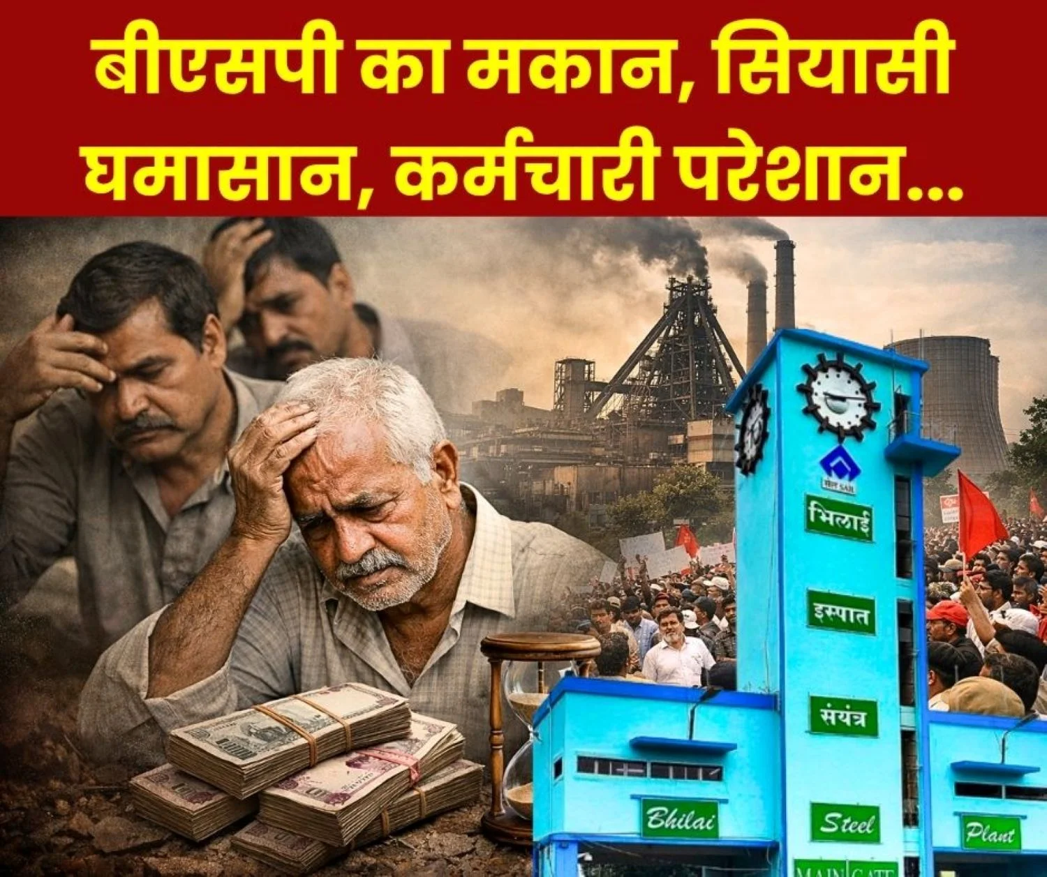 Bhilai Steel Plant Politics on Housing Lease and Retention But no Relief