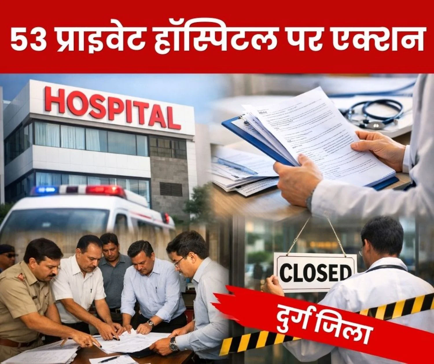 Durg-Bhilai Big News Notice to 48 Private Hospitals and License of 5 Cancelled 1