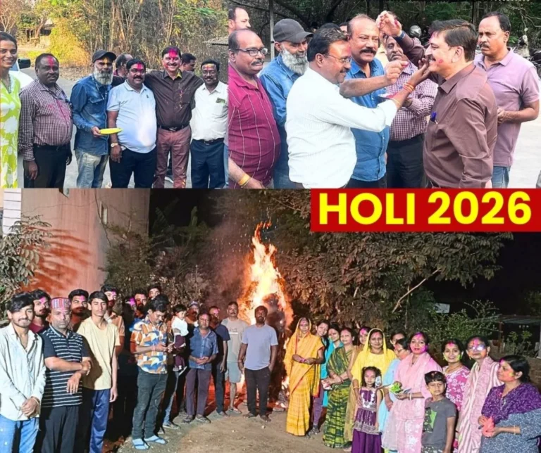 Holika Burnt at Midnight Splash of Colours on 4th Celebration Under the Shadow of Lunar Eclipse BSP New Experiment