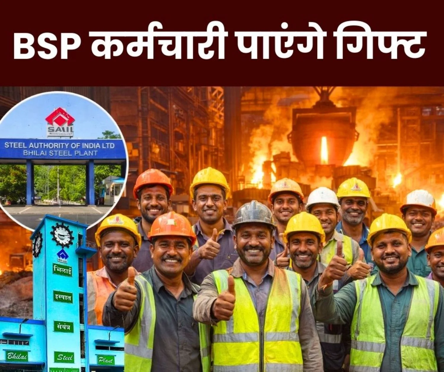 SAIL Big News Non-Financial Motivation Scheme for Bhilai Steel Plant Employees Resumes will Get Bumper Gifts