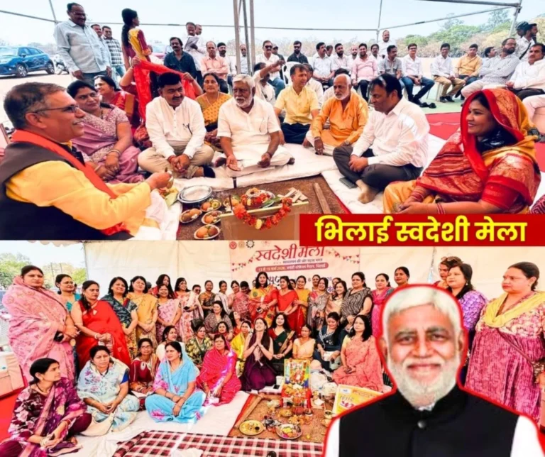 Swadeshi Mela to be Held from March 13 to 19 Preparations Begin Former Minister Prem Prakash Pandey Participates in Bhoomi Pujan