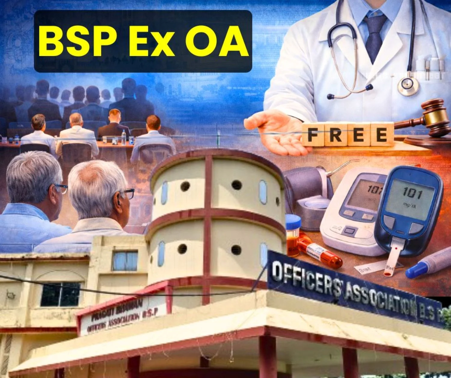 BSP Ex OA EPS 95 Higher Pension High Court Case to be Discussed Arogyam Hospital Doctors to give Medical Tips to Former Officers
