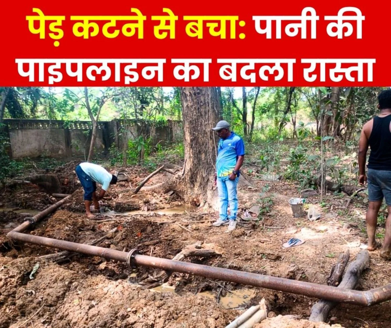 Bhilai Township Relief from Low Water Pressure Without Cutting Trees, PHE Gets Praise