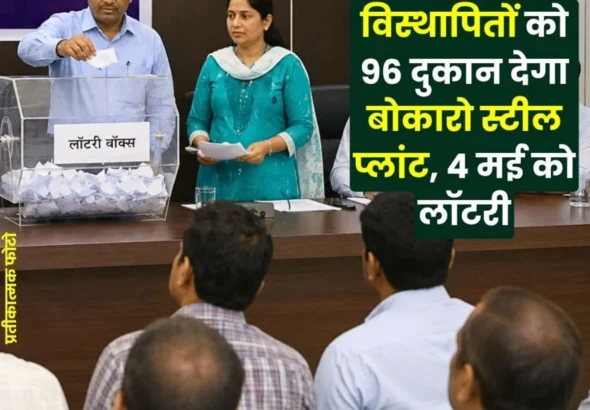 Bokaro Steel Plant will Give 96 Shops to Displaced People Lottery on May 4