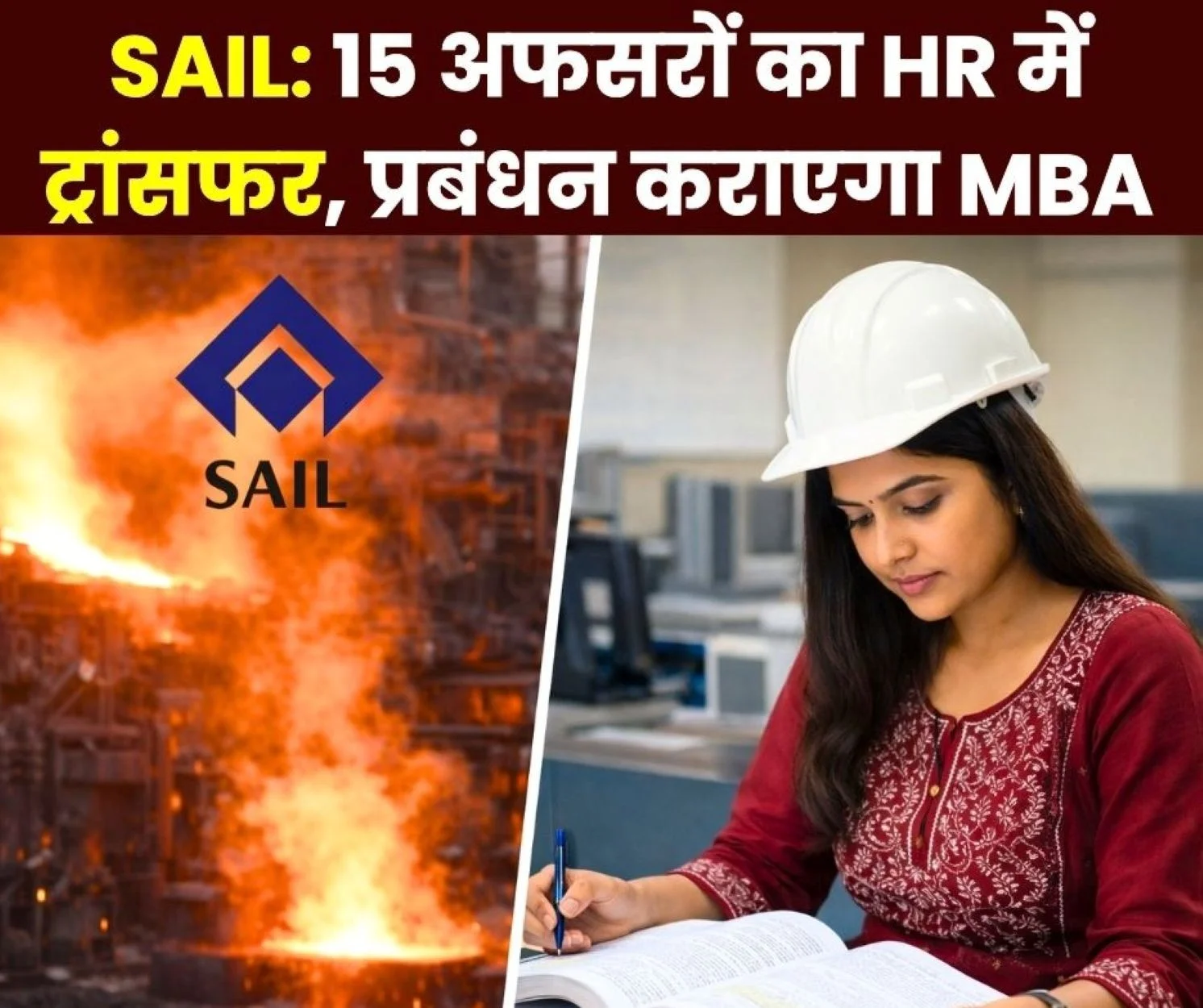 SAIL NEWS 15 Officers Transferred from Hot Shop to HR, Will Now Pursue MBA Read The List of all Five Plants